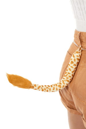 Giraf Haarband Set Oren Staart Diadeem Lichtbruin Geel Giraffe Girafprint 7