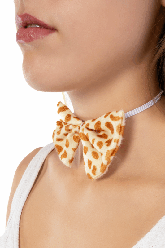 Giraf Haarband Set Oren Staart Diadeem Lichtbruin Geel Giraffe Girafprint 8
