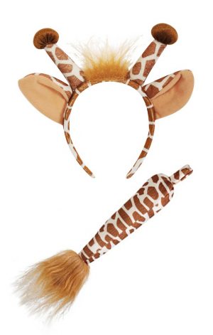 Giraf haarband oren staart diadeem pakje