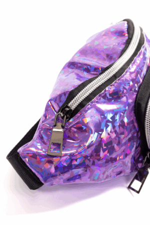 Glitter heuptasje paars holografisch voorvakje 3
