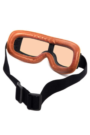 Goggles Motor Bril Bruin Bruine Glazen Leer Solex Aviator Pilotenbril 2