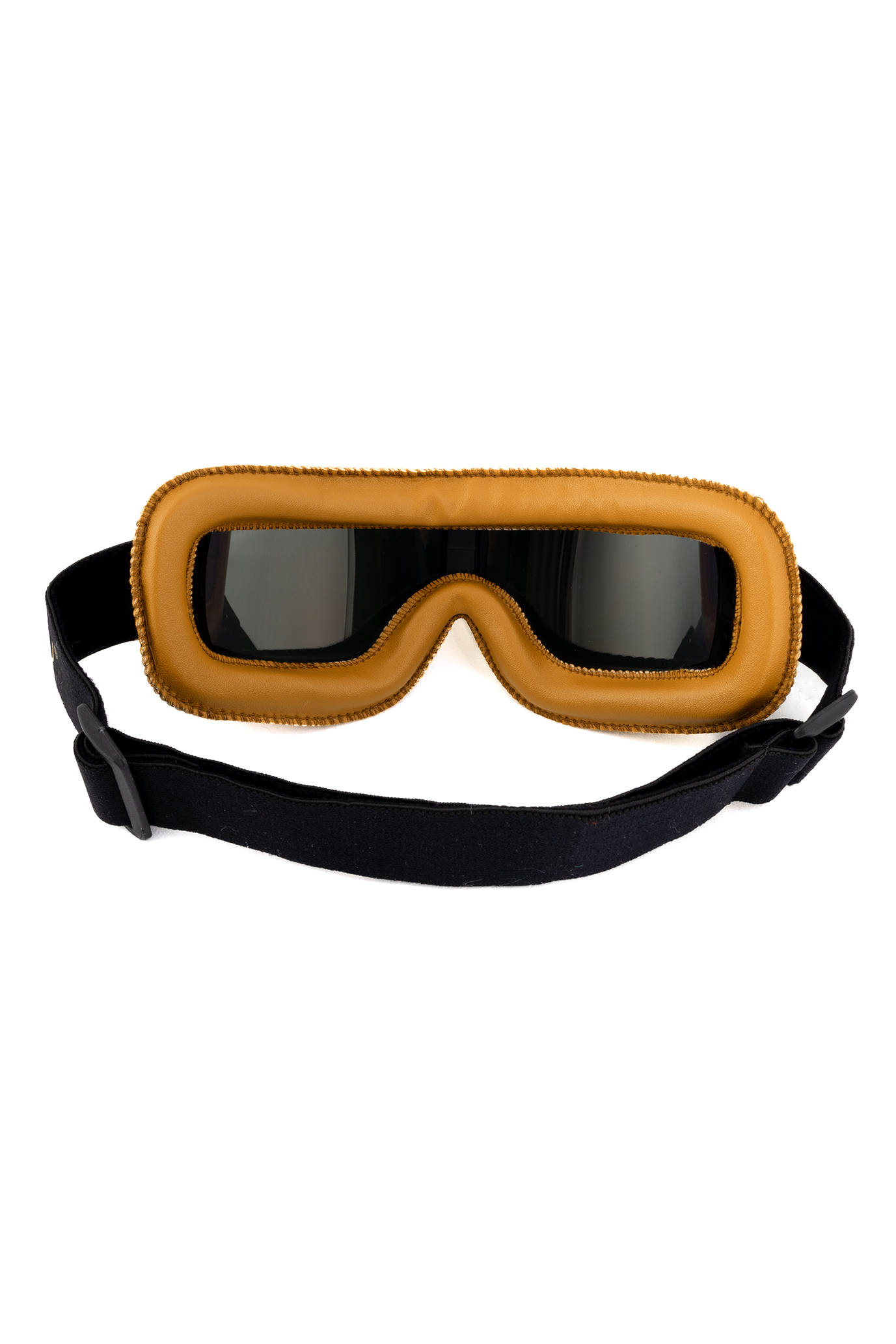 Goggles Motor Bril Lichtbruin Oranje Spiegelglazen Leer Solex Aviator Pilotenbril 2