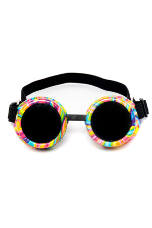 Goggles Steampunk Bril Regenboog Ecoline Zonnebril Glazen 1