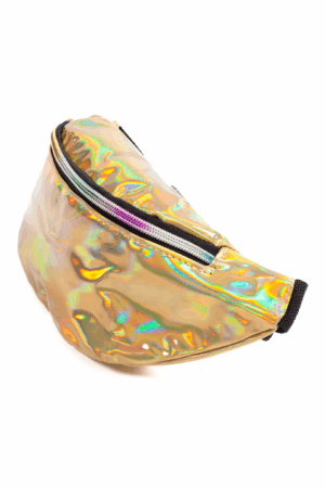Gouden heuptas fanny pack holografisch 1