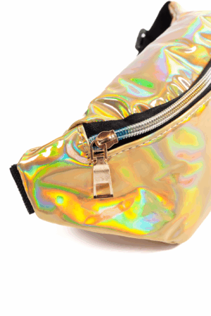 Gouden heuptas fanny pack holografisch 3