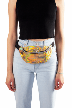 Gouden heuptas fanny pack holografisch 5