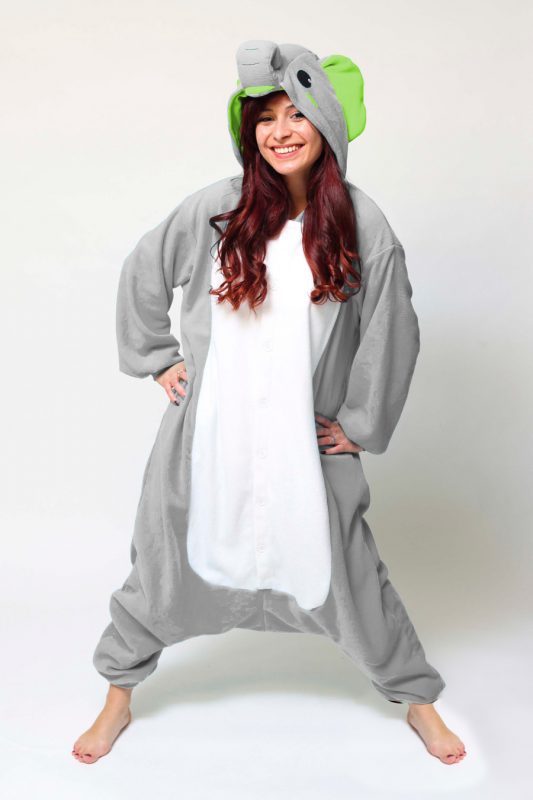 Grijze Olifant onesie