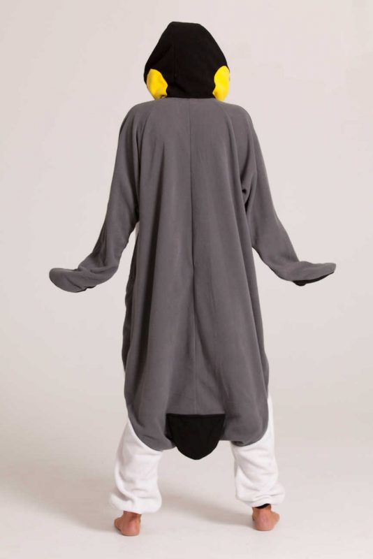 Grijze Pinguin onesie