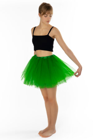 Groene Tutu Tule Rokje Dunne Petticoat Tule Rok Kinderen Volwassenen 3