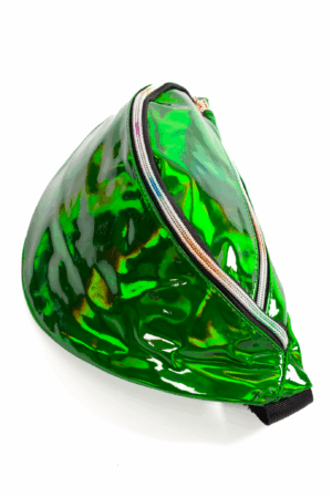 Groene heuptas fanny pack holografisch 1