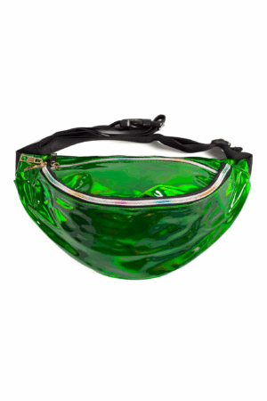 Groene heuptas fanny pack holografisch