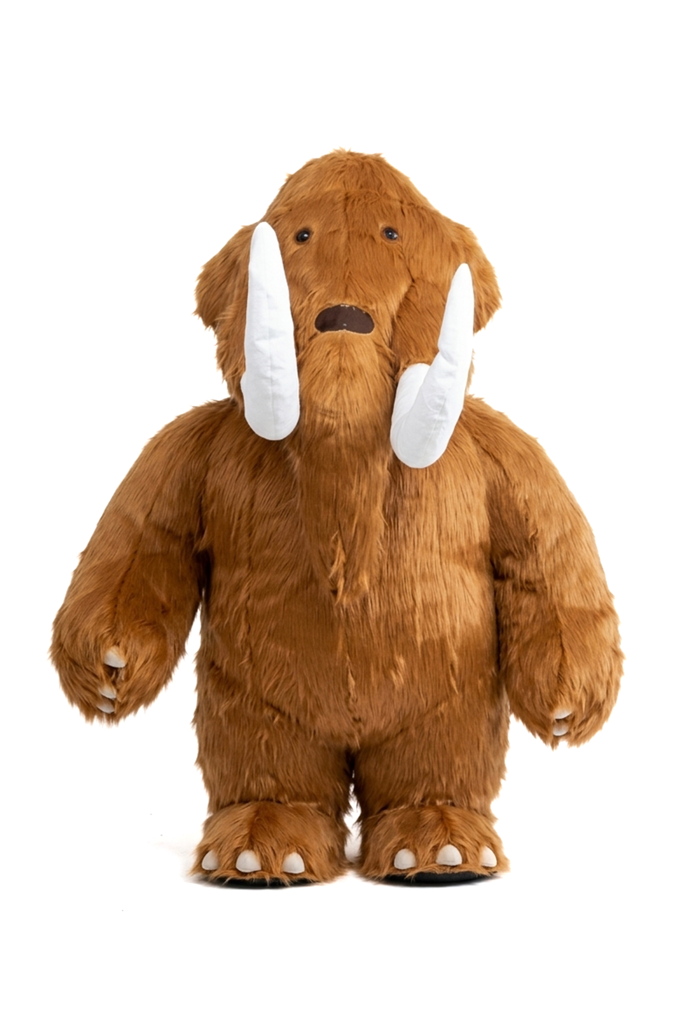 Groot Opblaasbaar Mammoet Kostuum Mascotte Bruin