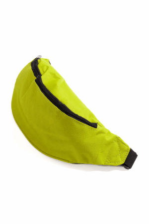 Grote Banaan Heuptas Groen Twee Vakken Canvas 1