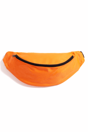 Grote Banaan Heuptas Oranje Twee Vakken Canvas