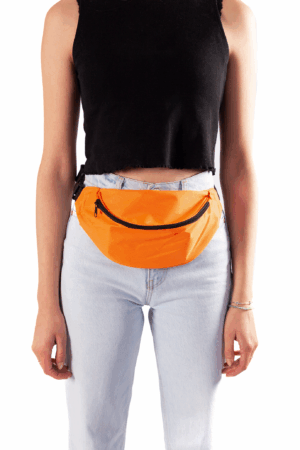 Grote Banaan Heuptas Oranje Twee Vakken Canvas 4