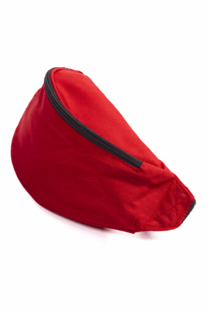 Grote Banaan Heuptas Rood Twee Vakken Canvas 2