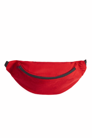 Grote Banaan Heuptas Rood Twee Vakken Canvas