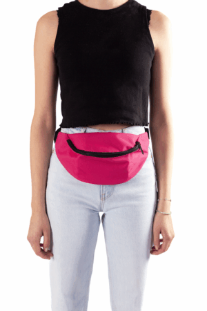 Grote Banaan Heuptas Roze Twee Vakken Canvas 4