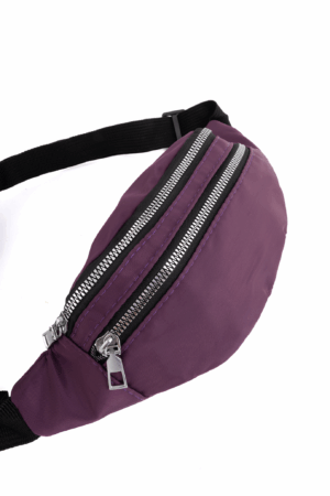 Grote Heuptas Aubergine Twee Ritsen Voorvak Paars 1