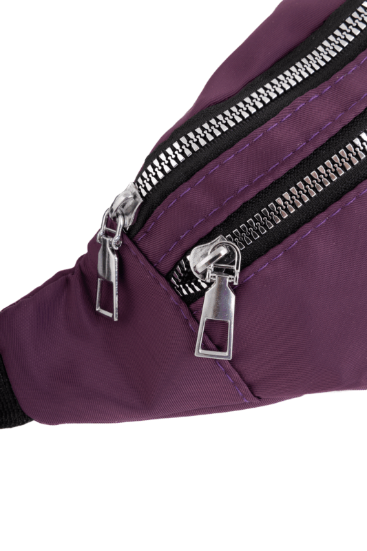 Grote Heuptas Aubergine Twee Ritsen Voorvak Paars 2