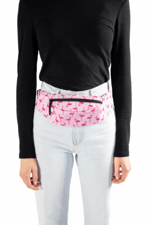 Grote Heuptas Flamingo Roze Tropisch Vogel Breed 4