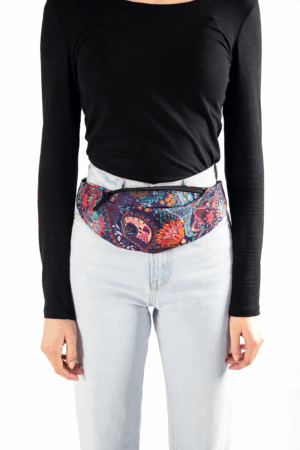 Grote Heuptas Paisley Roze Blauw Paars Breed 4