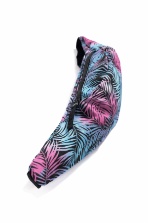 Grote Heuptas Palmblad Neon Palboom Blauw Roze Breed 1