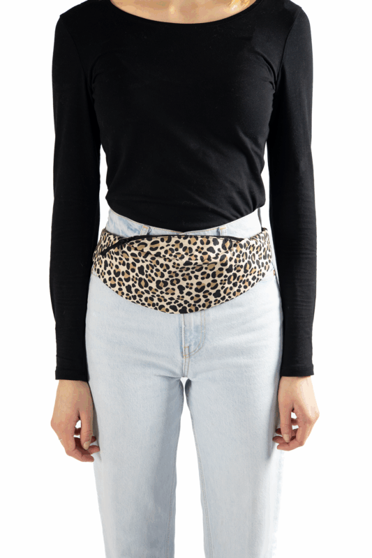 Grote Heuptas Panter Print Cheetah Luipaard Bruin Breed 4