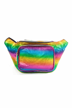 Grote Heuptas Regenboog Glitters Voorvak Breed