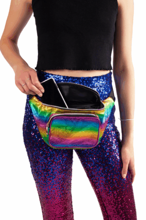 Grote Heuptas Regenboog Glitters Voorvak Breed 5