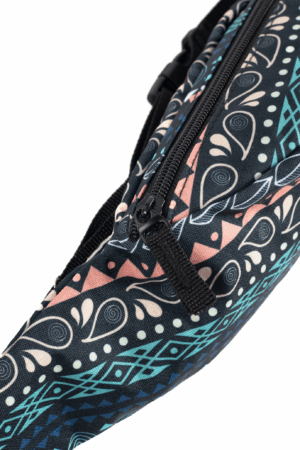 Grote Heuptas Tiki Surf Roze Blauw Tropisch Breed 3