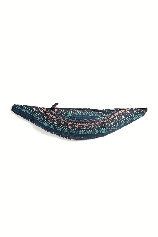 Grote Heuptas Tiki Surf Roze Blauw Tropisch Breed