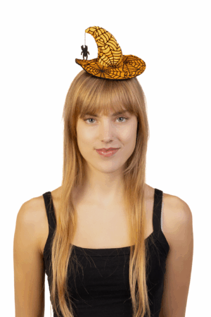Haarband Heksenhoed Oranje Diadeem Heks Toverhoed Halloween