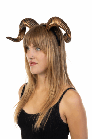 Haarband Hoorns Goud Diadeem Ram Griekse God 1