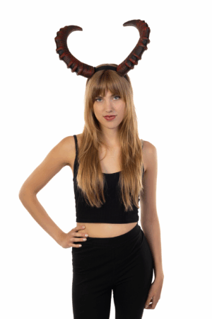 Haarband Hoorns Rood Diadeem Duivel Halloween Ram Bok