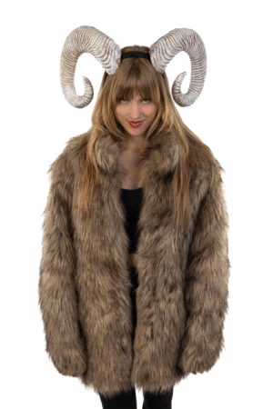 Haarband Hoorns Zilver Diadeem Duivel Halloween Ram Bok 1