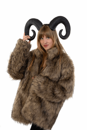 Haarband Hoorns Zwart Diadeem Duivel Halloween Ram Bok 2