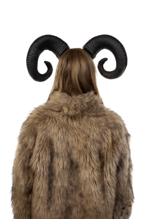 Haarband Hoorns Zwart Diadeem Duivel Halloween Ram Bok 3