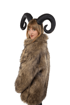 Haarband Hoorns Zwart Diadeem Duivel Halloween Ram Bok 4