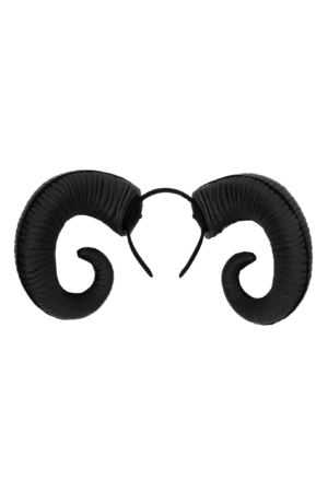 Haarband Hoorns Zwart Diadeem Duivel Halloween Ram Bok