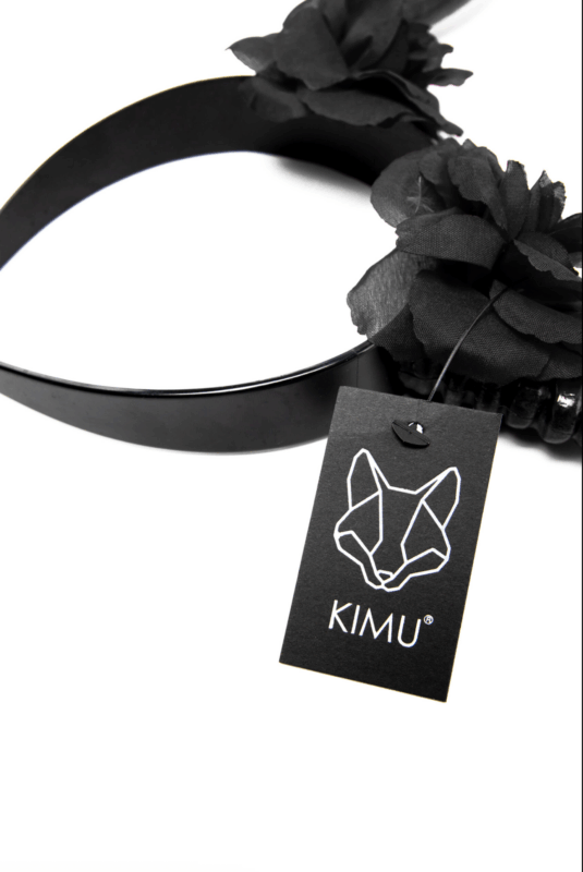 Haarband Hoorns Zwart Rozen Diadeem Duivel Halloween 2