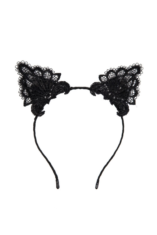 Haarband Kat Zwarte Kant Poes Sexy Kattenoortjes Diadeem