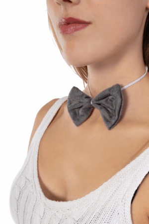 Haarband Koala Staart Strik Grijs Wit Roze Koalaoren Diadeem 4