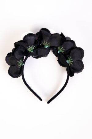 Haarband Skulls Zwarte Rozen Halloween Diadeem Dia De Los Muertos