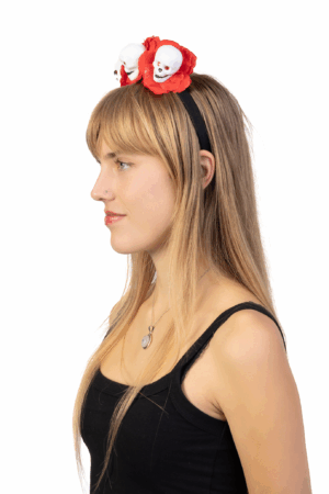 Haarband Skulls Rode Rozen Halloween Diadeem Dia De Los Muertos 3