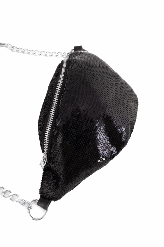 Heuptas Kleine Pailletten Zwart Sequin Ketting 1