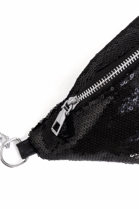 Heuptas Kleine Pailletten Zwart Sequin Ketting 2