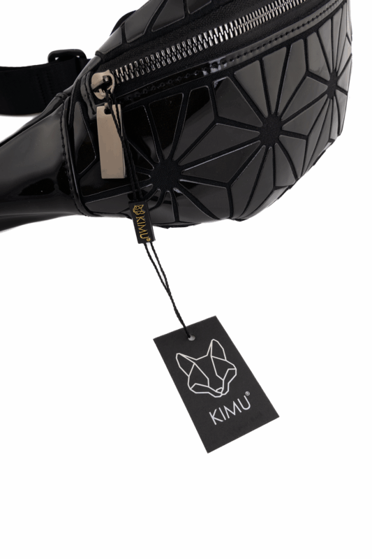 Heuptas Lijnpatroon Zwart Driehoeken Geometrisch 1