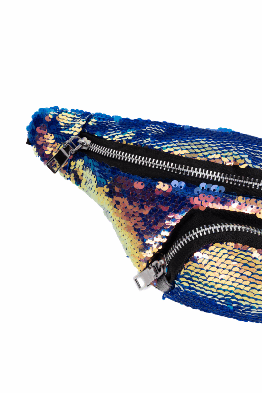 Heuptas Pailletten Donkerblauw Roze Sequin Ketting 3