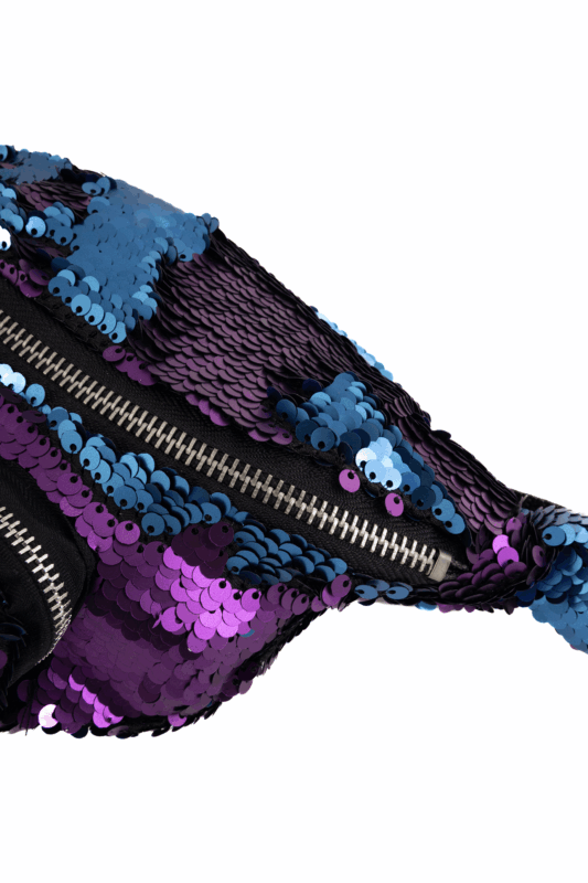 Heuptas Pailletten Voorvak Blauw Paars Sequin Glitter 2